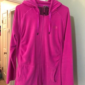 The North Face fleece hoodie size XXL